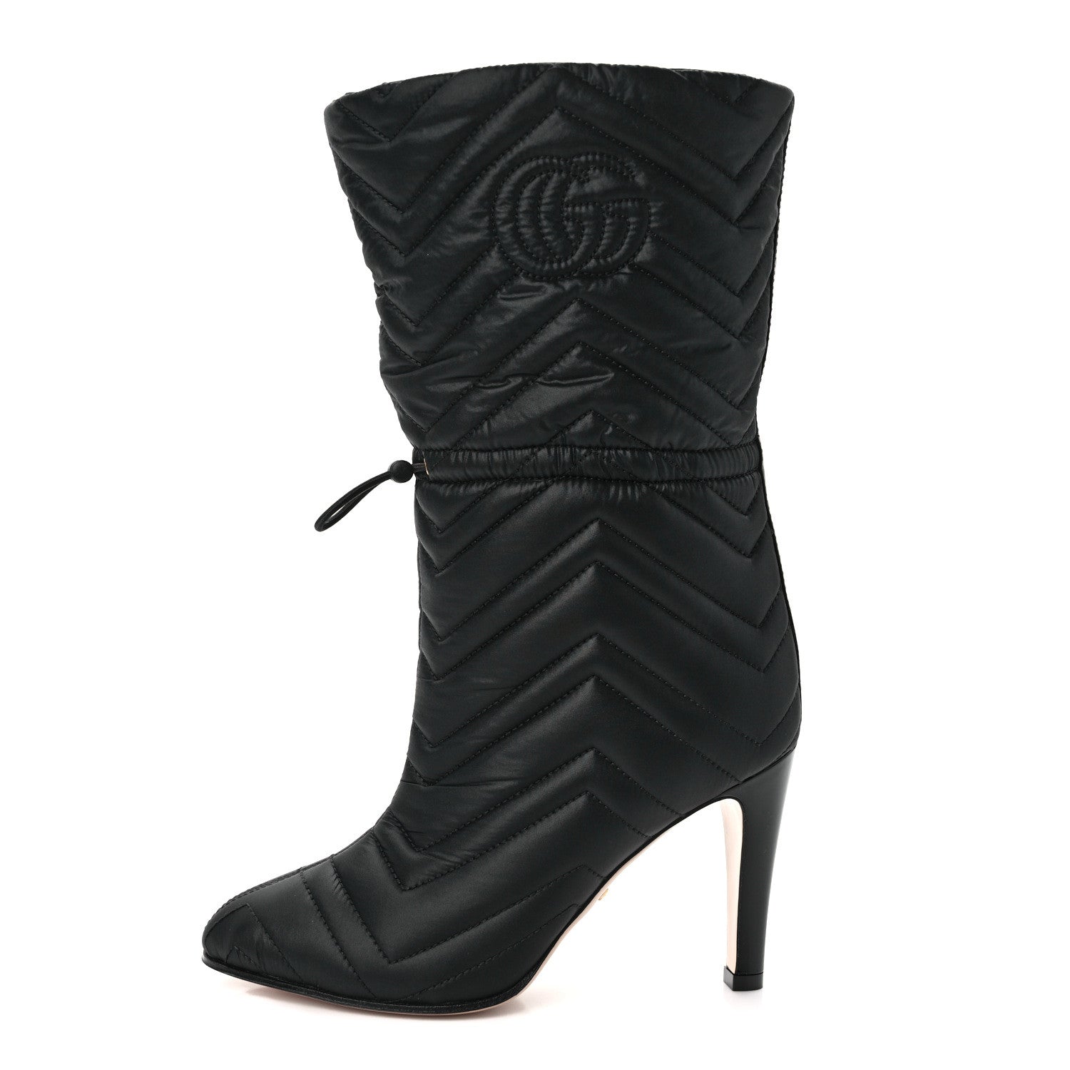 Gucci Nylon GG Matelasse 95mm Ankle Boots 35 Black 1 of 8