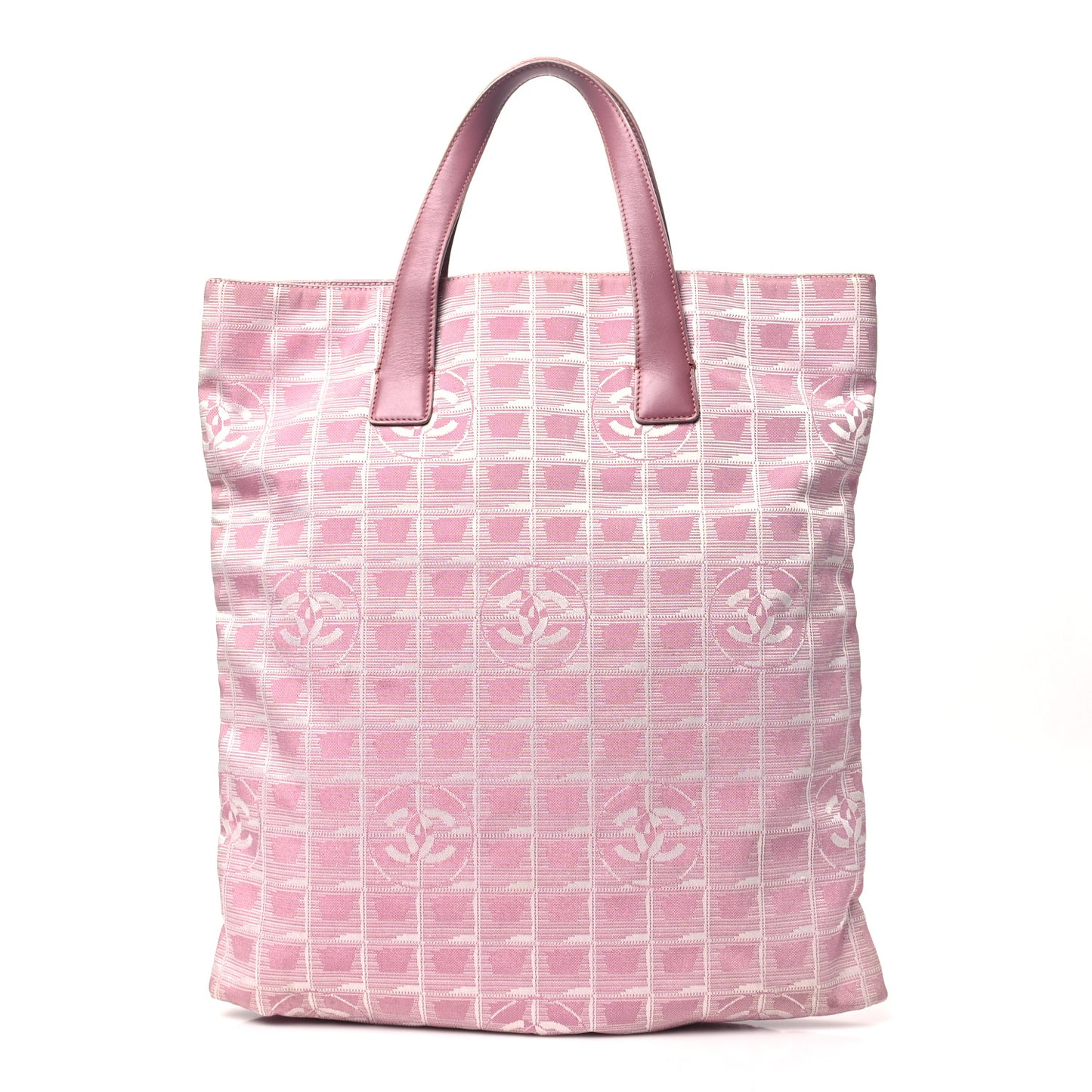Nylon Large Travel Tote Pink