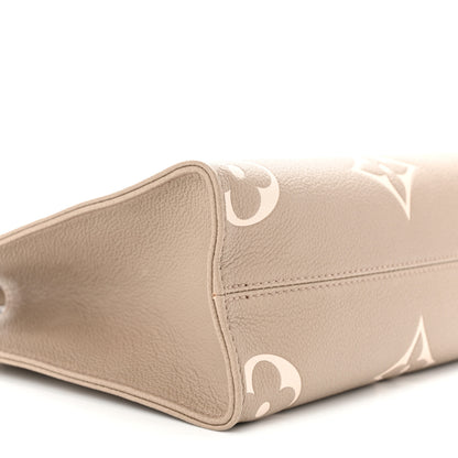 Louis Vuitton Empreinte Monogram Giant Onthego PM Tourterelle Creme 8 of 9