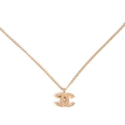 Chanel Engraved CC Necklace Gold 1 of 5