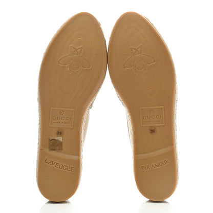 Gucci Canvas Logo Espadrilles 39 Greggio White 5 of 10