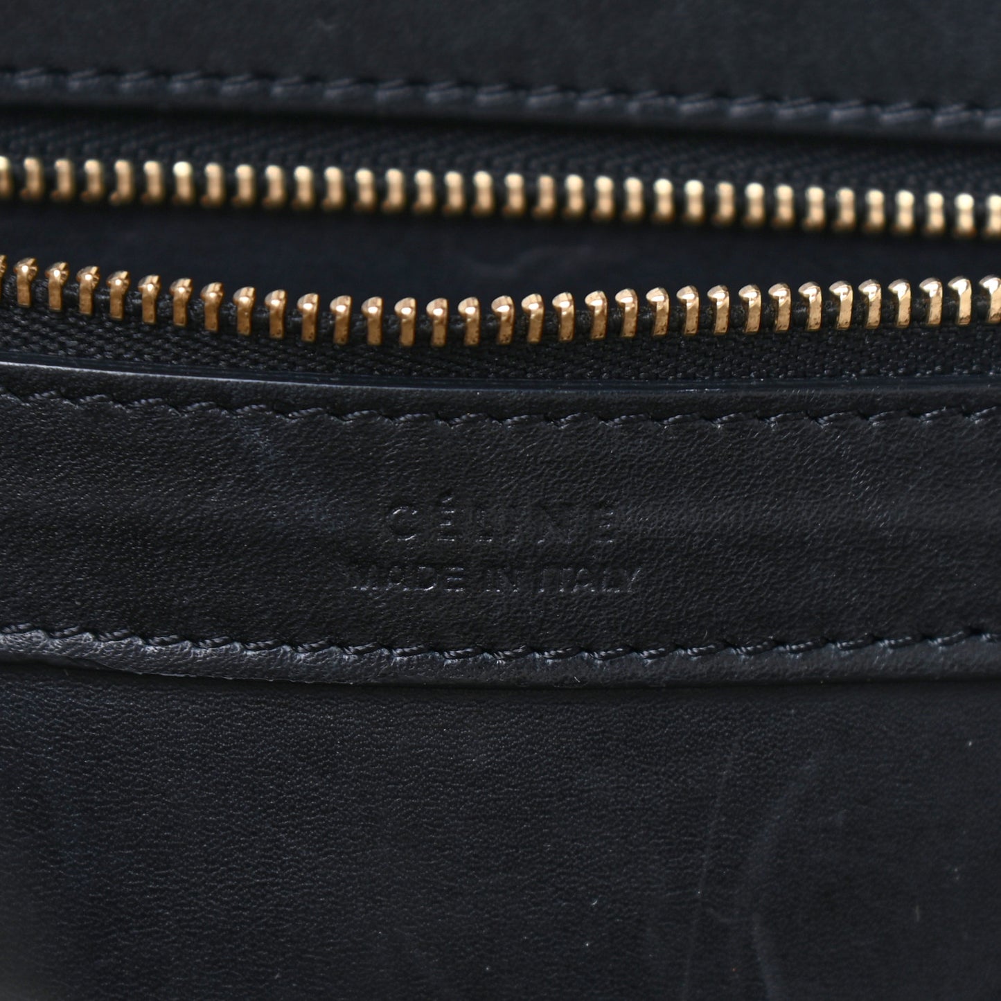 Textured Canvas Small Belt Cabas Phantom Black White