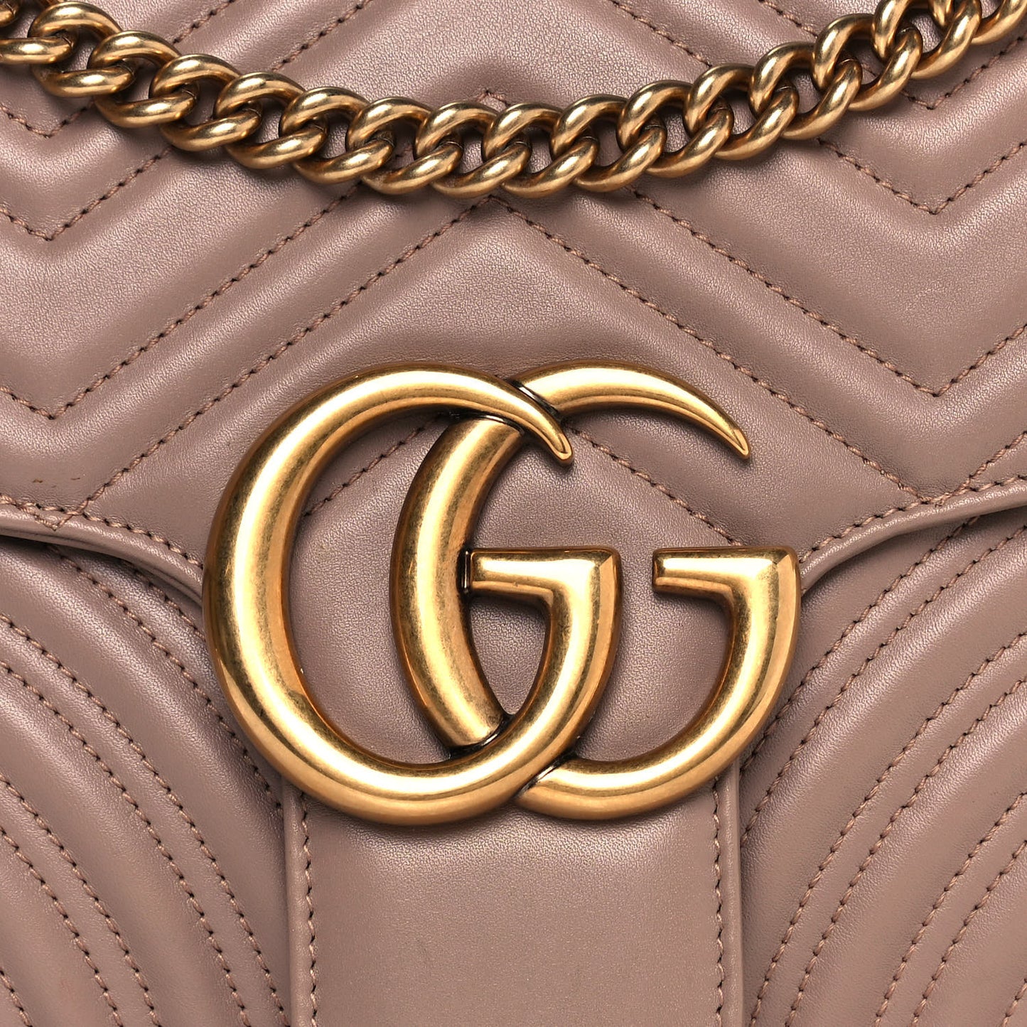 Calfskin Matelasse Medium GG Marmont Shoulder Bag Porcelain Rose