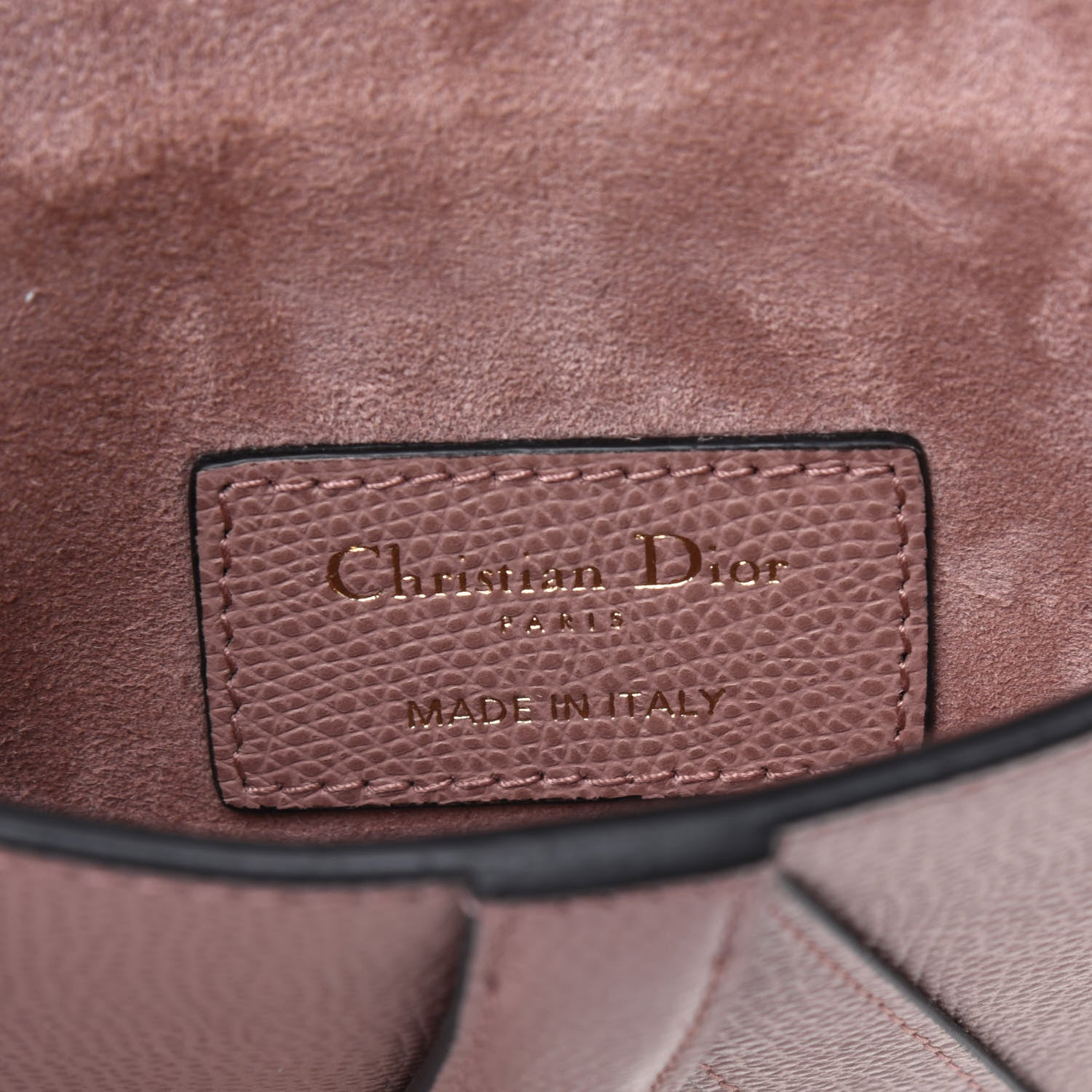 Christian Dior Grained Calfskin Saddle Belt Bag Light Pink 6 of 13