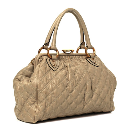 Marc Jacobs Calfskin Quilted Stam Camel 2 of 8