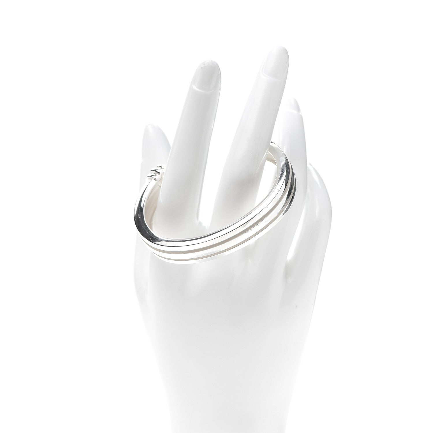 Tiffany Sterling Silver Atlas Ribbed Cuff Bracelet 2 of 5