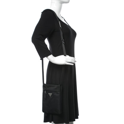Prada Tessuto Nylon Crossbody Bag Black 2 of 9