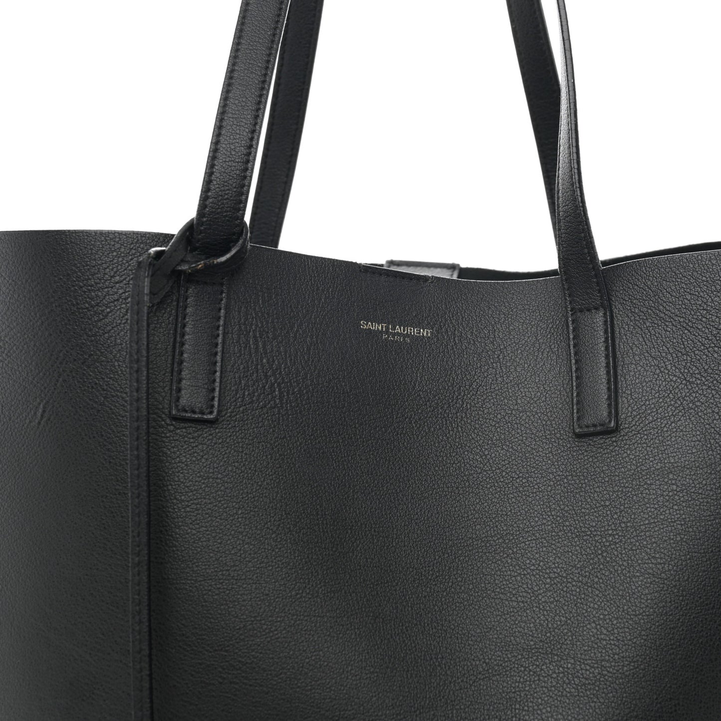 Calfskin Large Shopping Tote Black