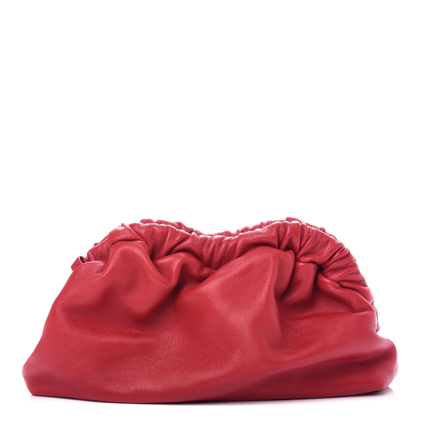 Lambskin Mini Cloud Clutch Flamma