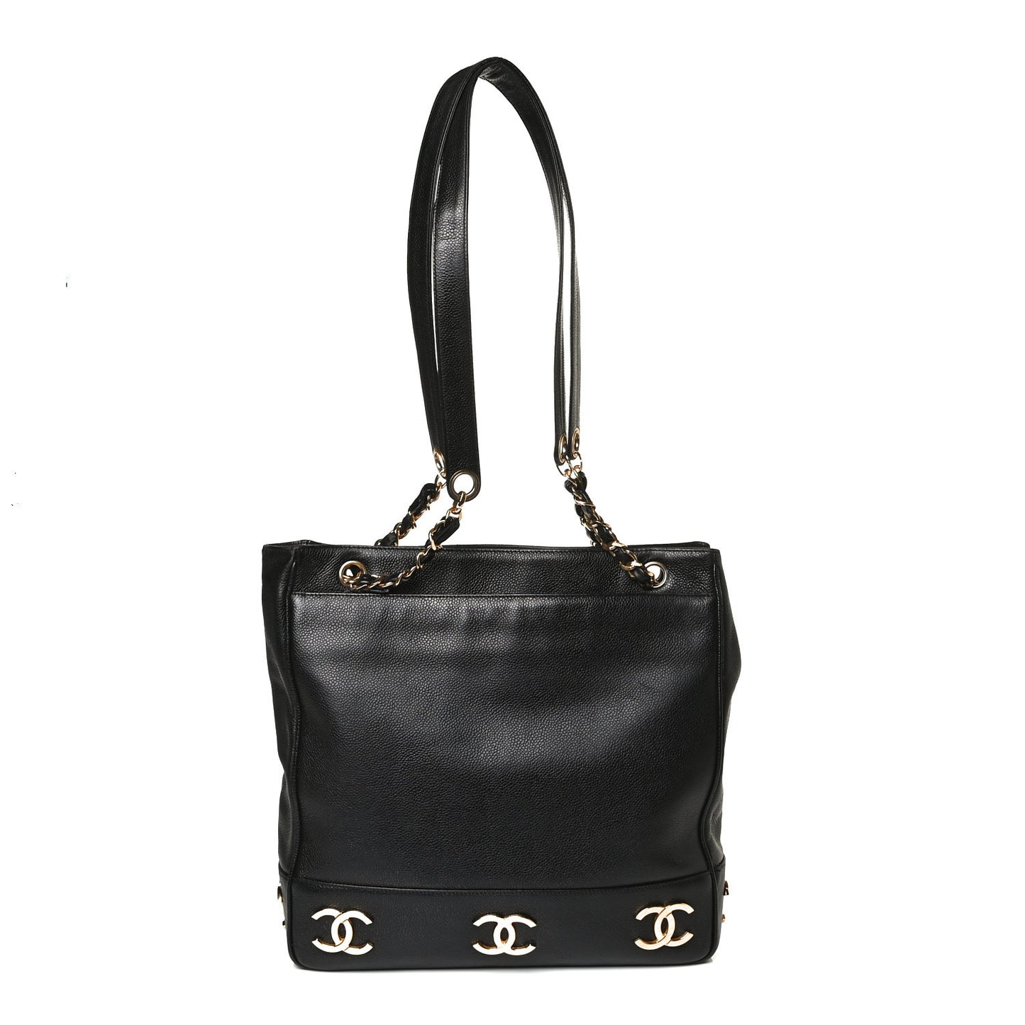 Caviar CC Shoulder Bag Black