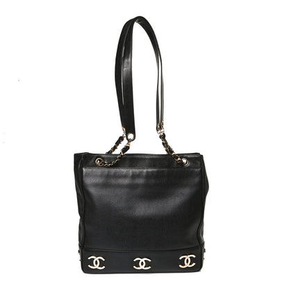 Chanel Caviar CC Shoulder Bag Black 1 of 18