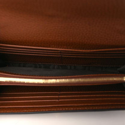 Gucci New Denim GG Monogram Jackie 1961 Chain Wallet Blue Tea Cuir 5 of 9