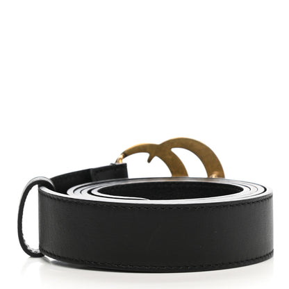 Gucci Moon Calfskin Double G 30mm Belt 105 42 Black 2 of 6