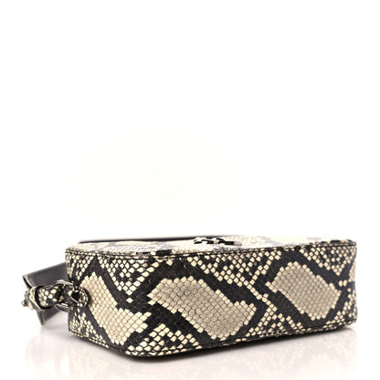 Jimmy Choo Calfskin Snakeskin Embossed Varenne JC Logo Camera Bag Neutral 4 of 8