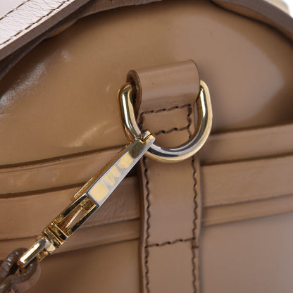 Burberry Polished Bridle Calfskin Medium Chester Bowling Bag Trench 11 of 16