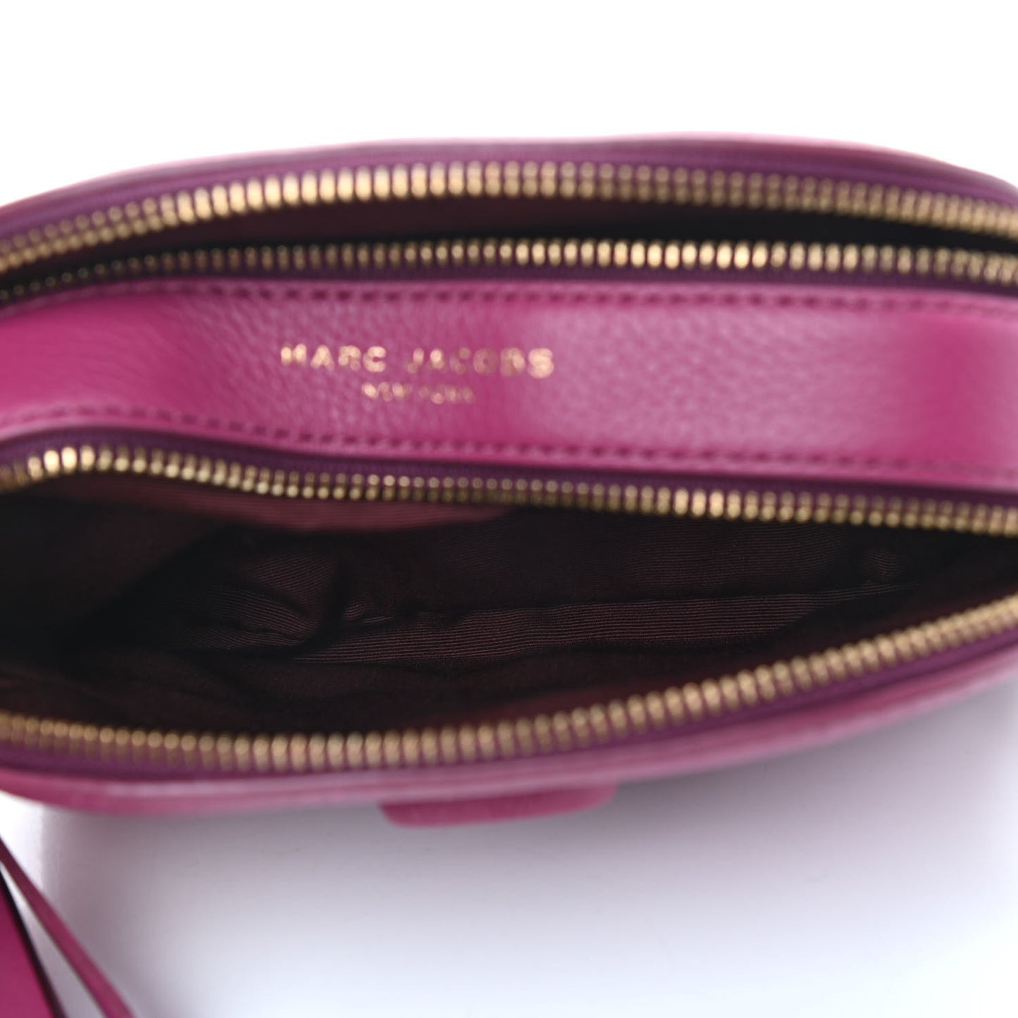 Calfskin Shutter Camera Crossbody Bag Pink