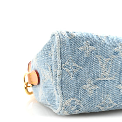 Louis Vuitton Monogram Denim Nano Speedy Sky Blue 8 of 9