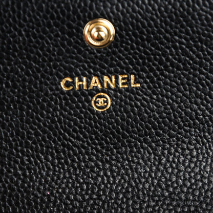 Chanel Caviar Quilted Boy Flap Card Holder Black 6 of 8