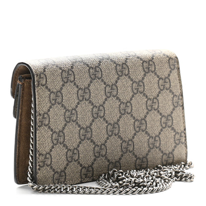 Gucci GG Supreme Monogram Super Mini Dionysus Shoulder Bag Taupe 3 of 8