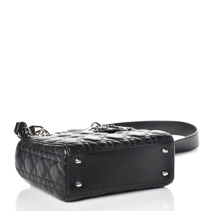 Christian Dior Lambskin Cannage Small Lucky Badges My Lady Dior Black 4 of 13