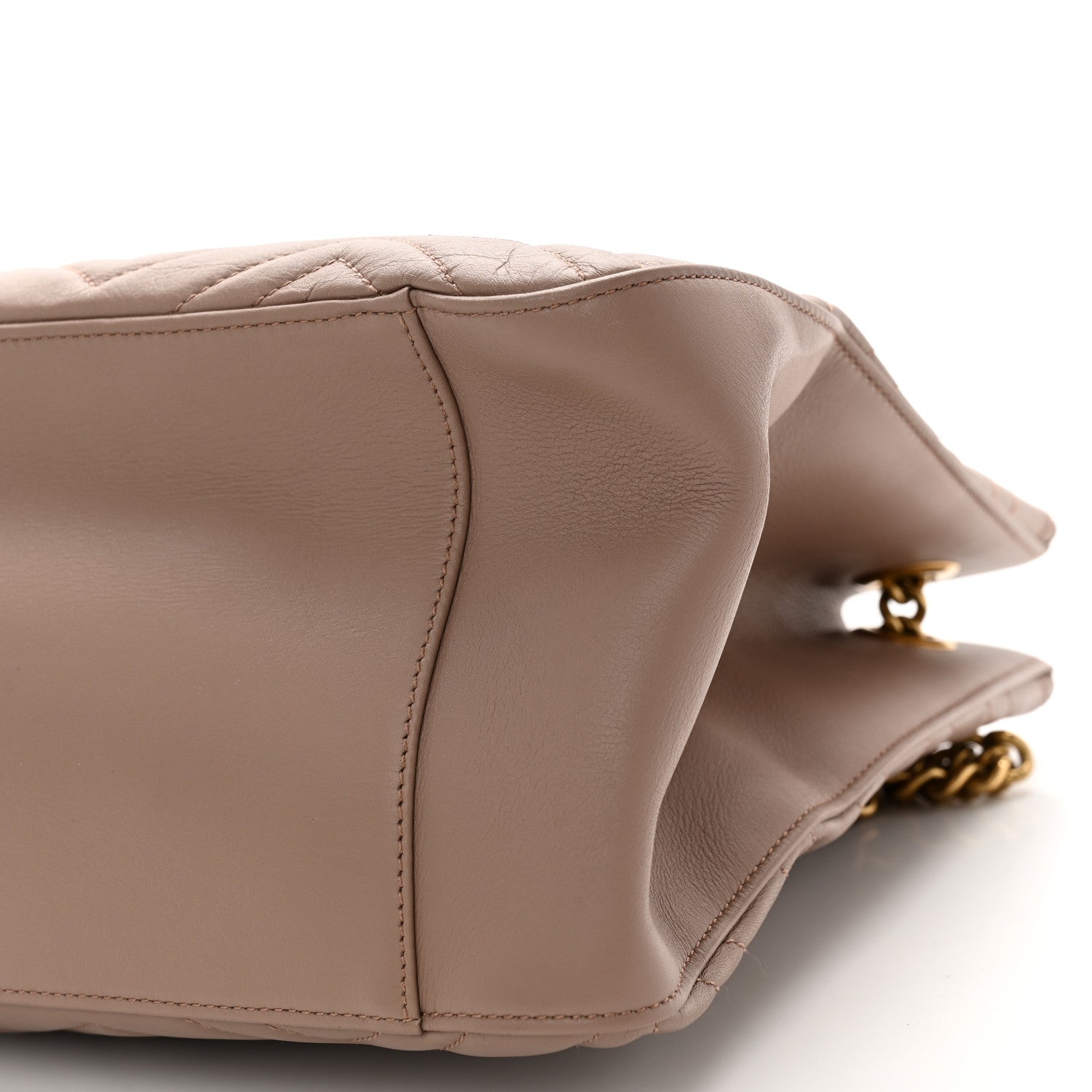 Gucci Calfskin Matelasse Medium GG Marmont Shoulder Tote Bag Porcelain Rose 10 of 10