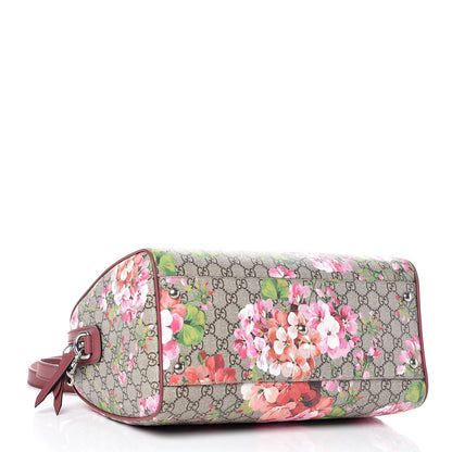 Gucci GG Supreme Monogram Blooms Medium Boston Beige Multicolor Dry Rose 5 of 10