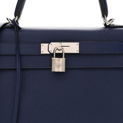 Hermes Epsom Kelly Sellier 28 Bleu Saphir 9 of 15