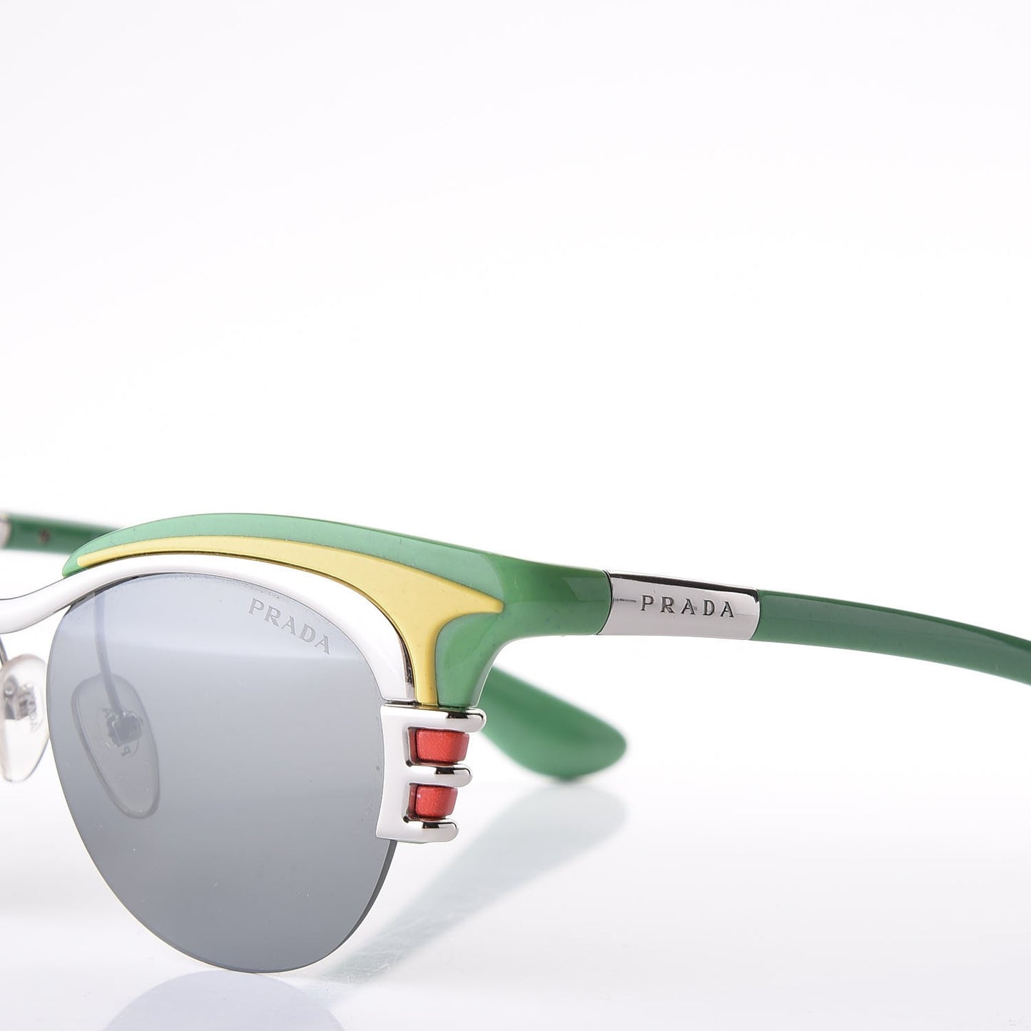 Mirrored Dixie Sunglasses SPR 60O Green Yellow