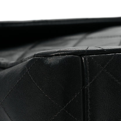 Chanel Lambskin Quilted XL Jumbo Single Flap Black 13 of 16
