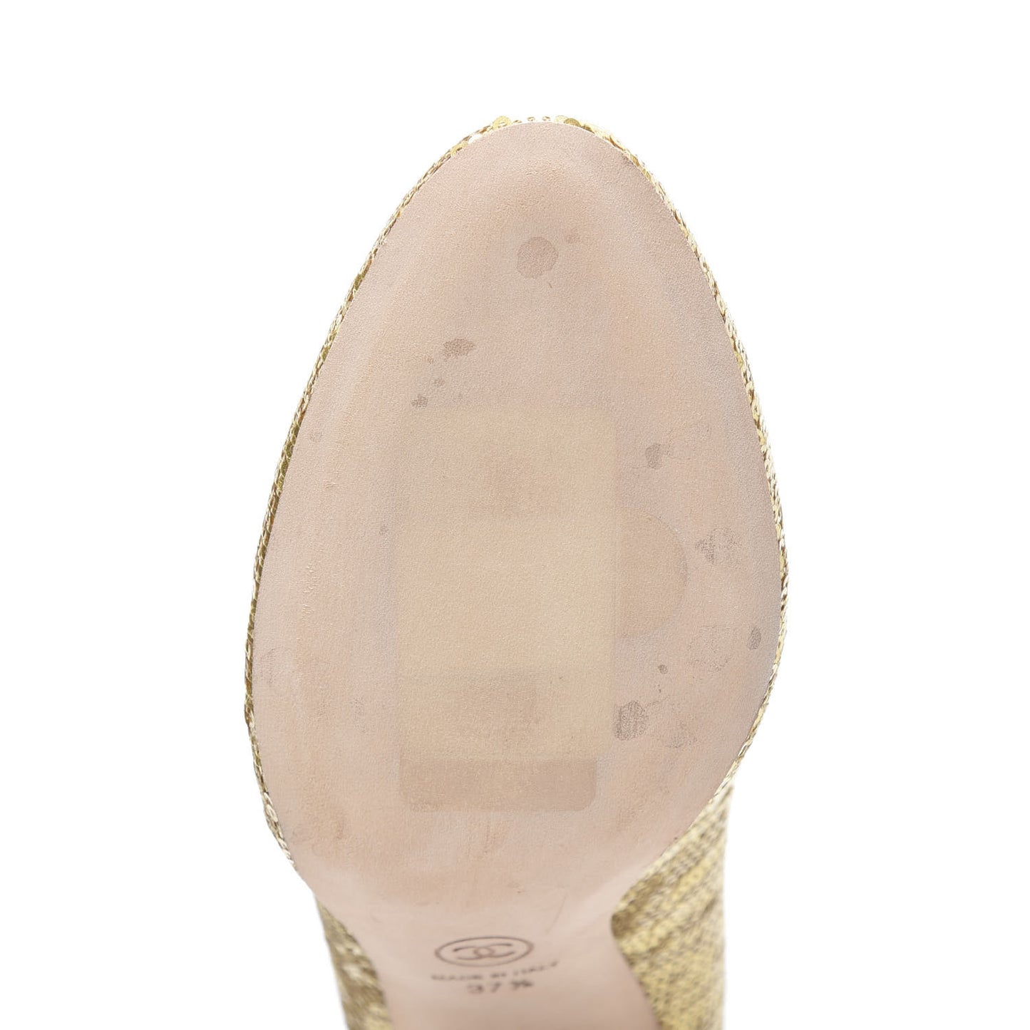 Sequin Pumps 37.5 Gold