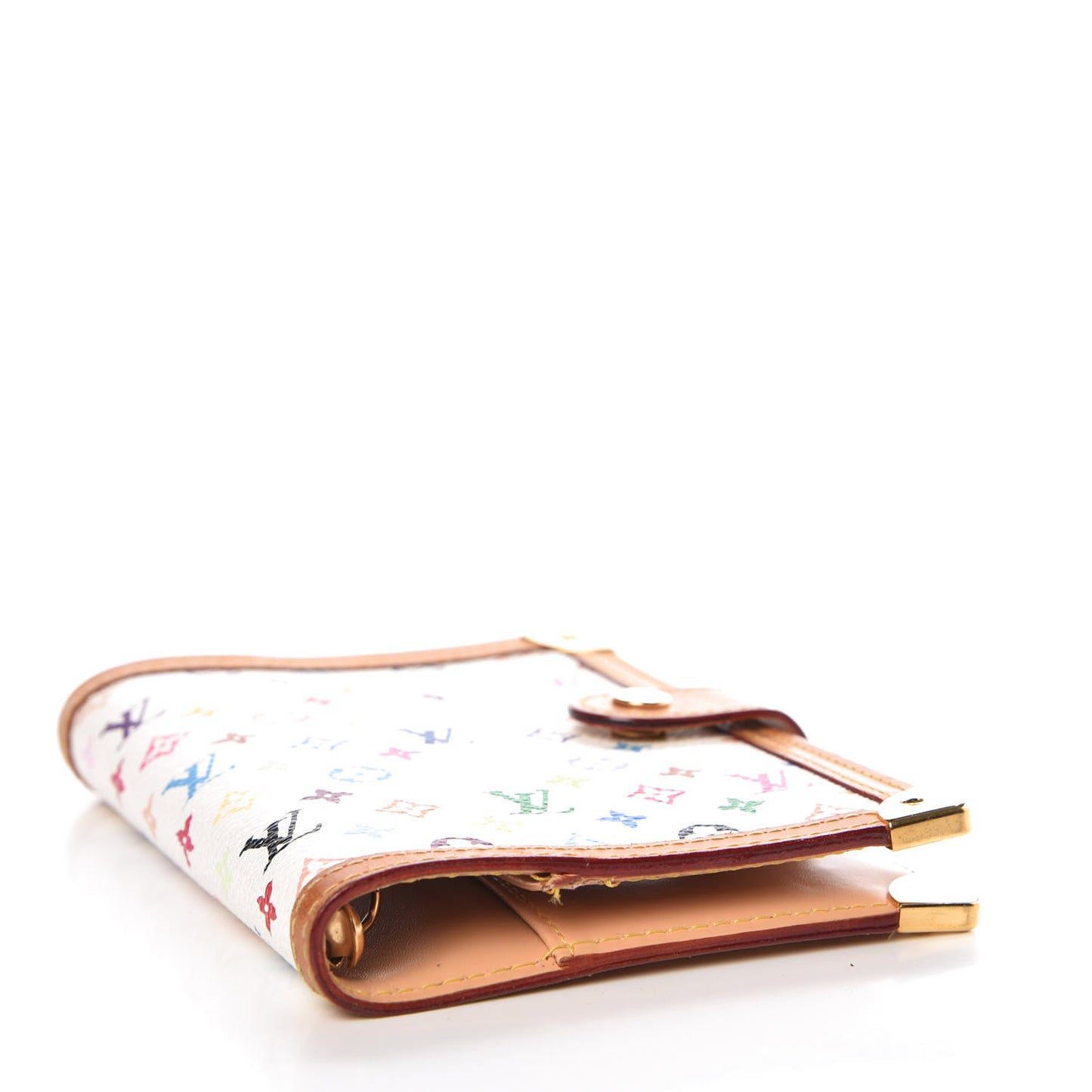 Monogram Multicolor Small Ring Agenda Cover White