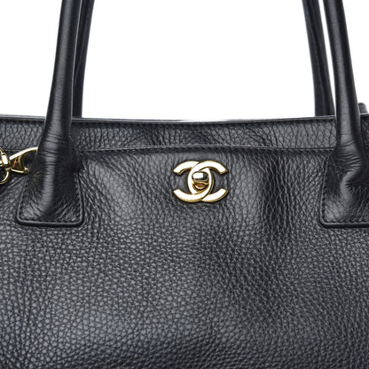Chanel Calfskin Cerf Executive Shopper Tote Black 15 of 15