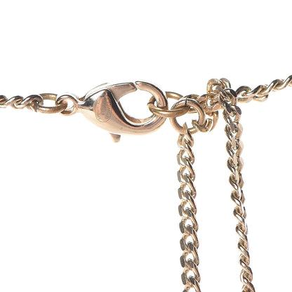 Chanel Crystal Pearl Camellia Necklace Gold 5 of 6