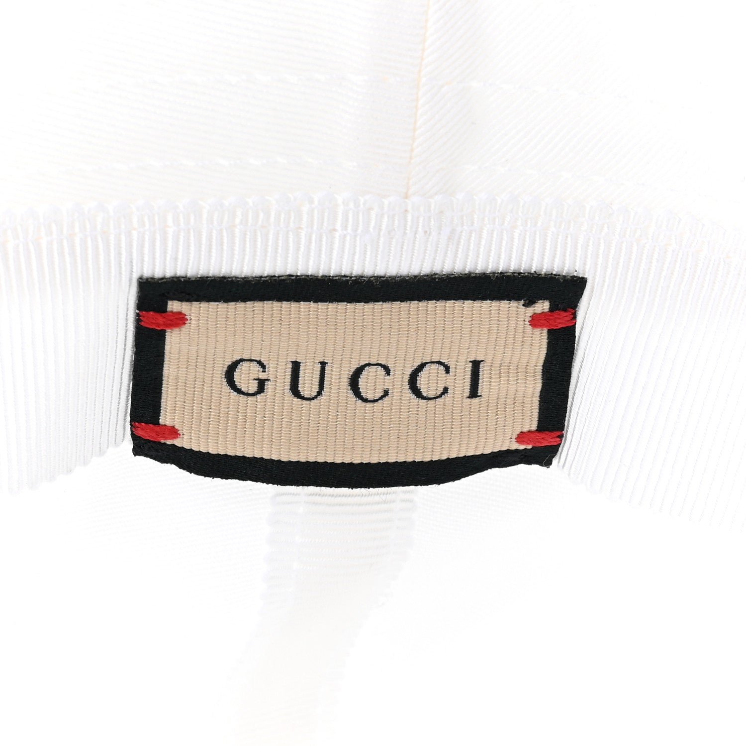 Gucci Cotton Logo Cabris Bucket Hat M White 6 of 7