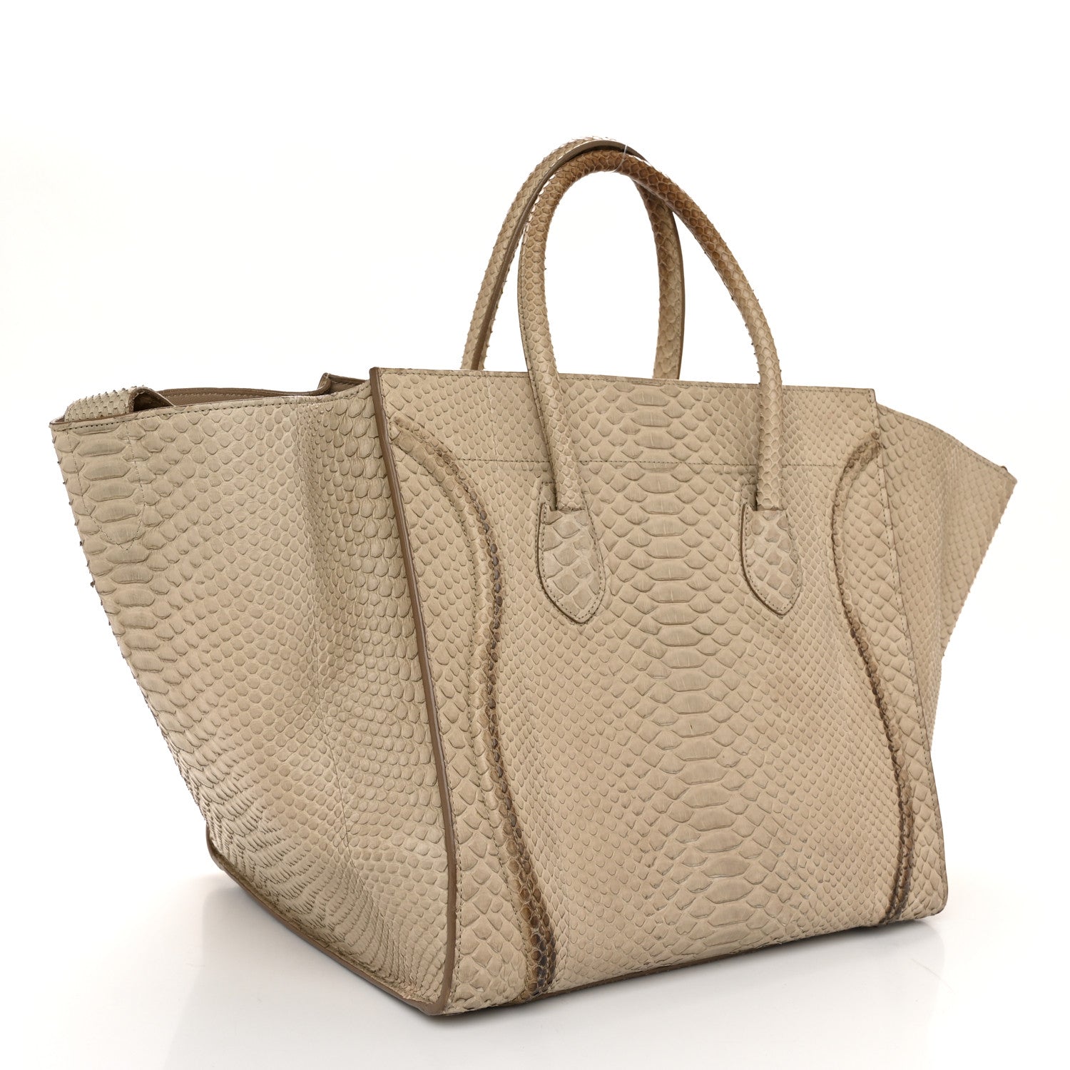 Celine Snakeskin Medium Phantom Luggage Grey 3 of 15