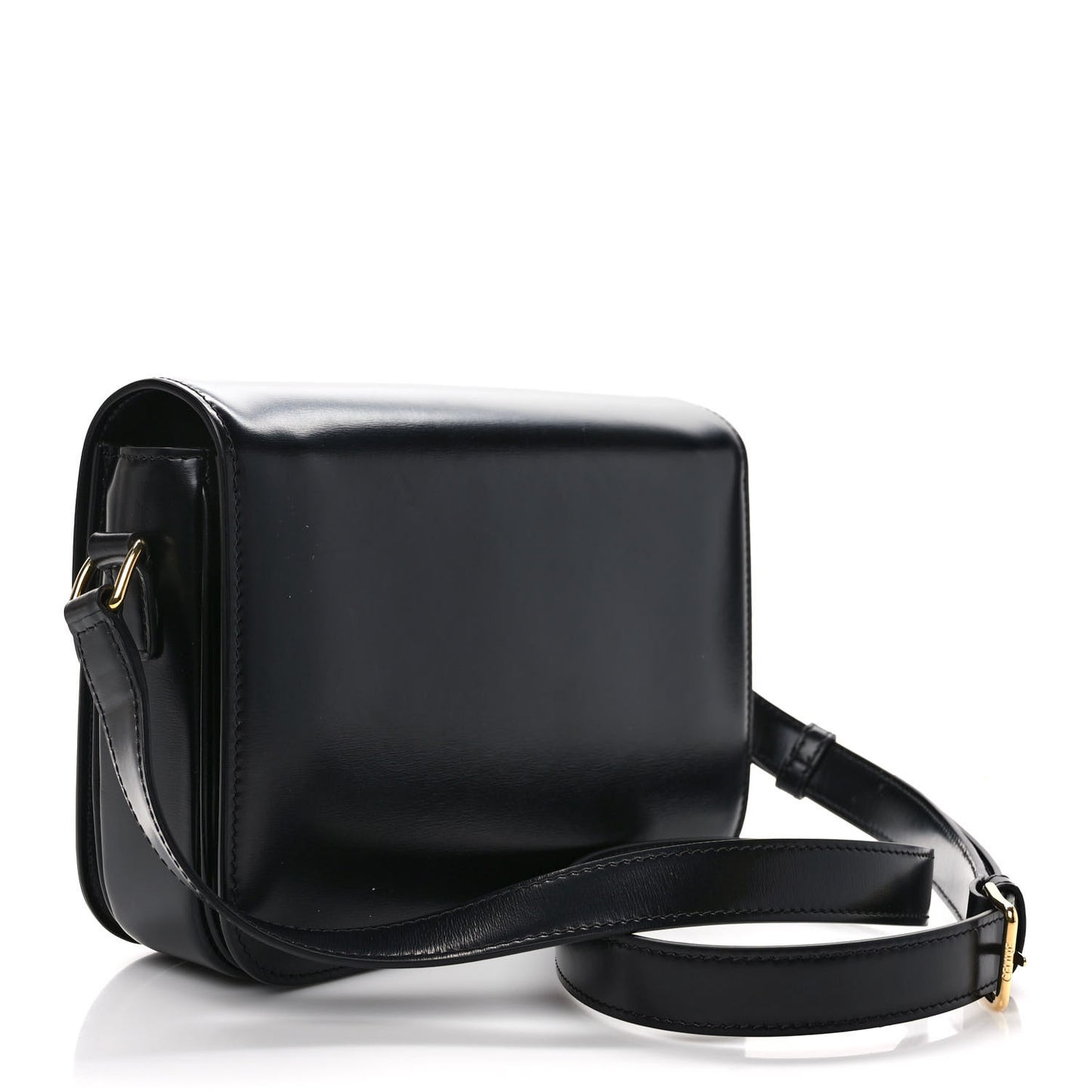 Shiny Calfskin Medium Triomphe Black