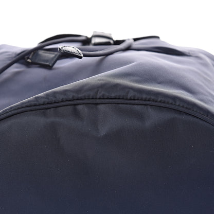 Prada Nylon Vela Saffiano Medium Cinch Backpack Baltico 9 of 13