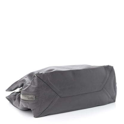 Balenciaga Veau Papier A4 Zip Around Tote Black Gris Fossile 3 of 12