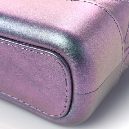 Chanel Iridescent Lambskin Calfskin Quilted Small Gabrielle Hobo Light Purple 9 of 9