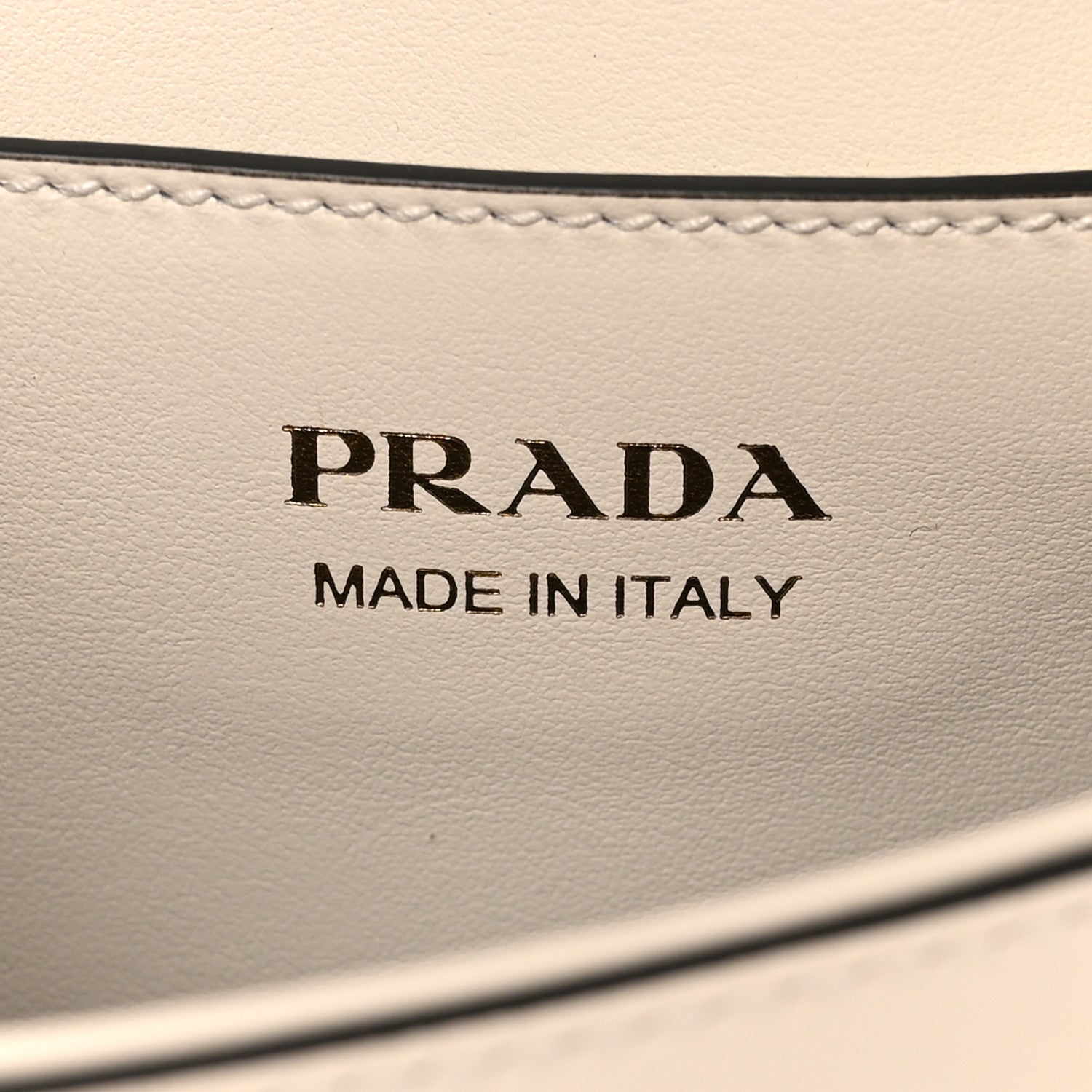 Prada Soft Calfskin Triangle Arque Flap Shoulder Bag White 6 of 9