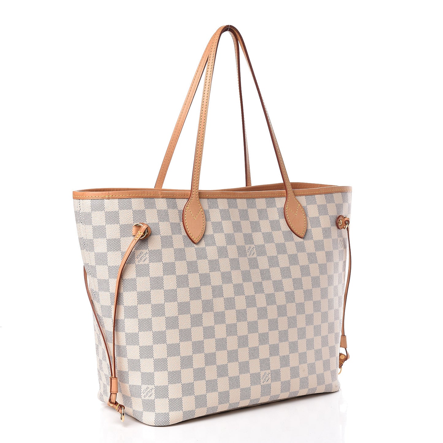 Damier Azur Neo Neverfull MM Rose Ballerine