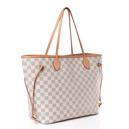 Louis Vuitton Damier Azur Neo Neverfull MM Rose Ballerine 3 of 13