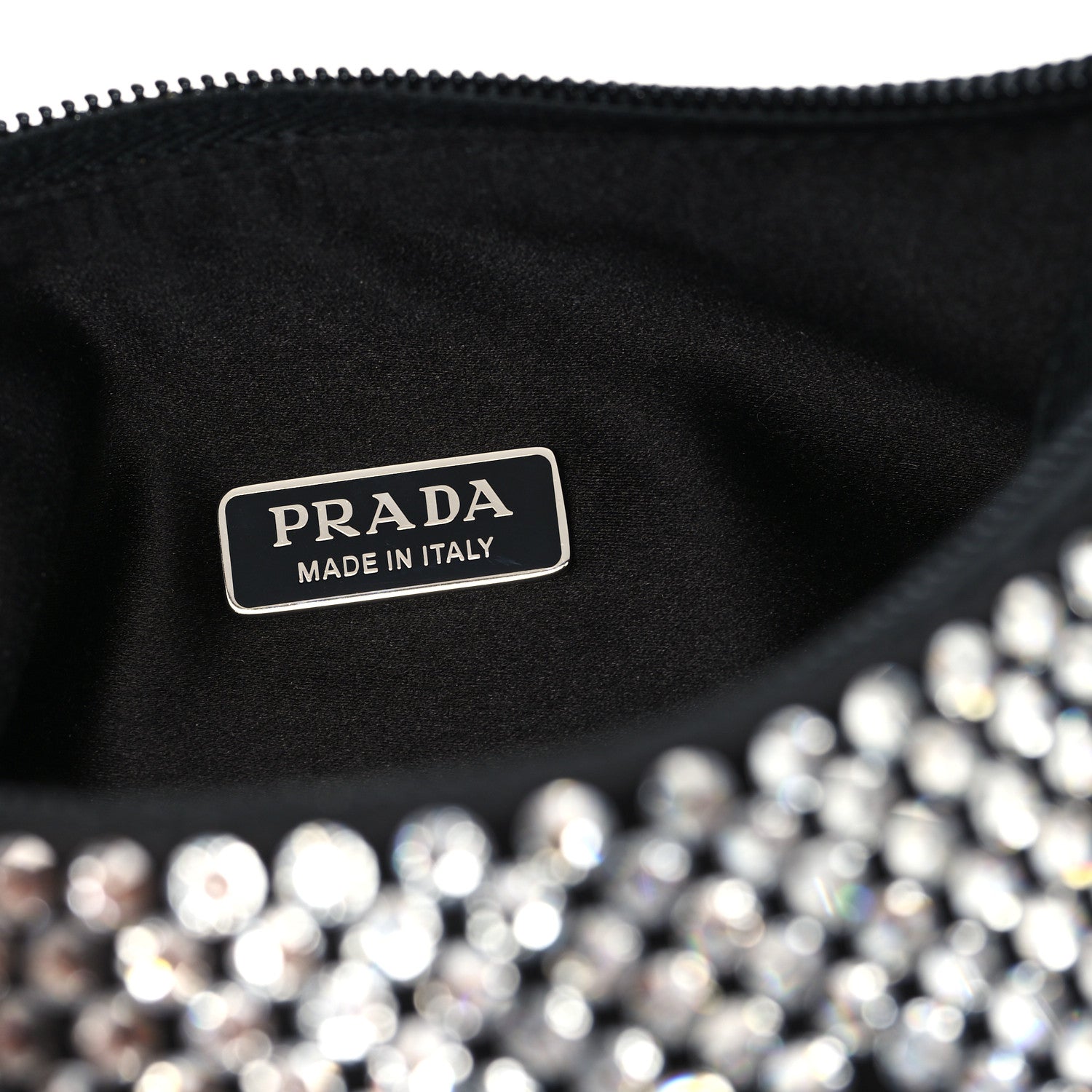 Prada Satin Crystal Mini Re-Edition 2000 Bag Cristal 6 of 9