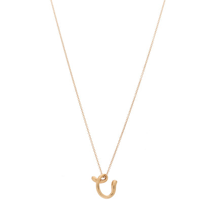 Tiffany 18K Rose Gold Elsa Peretti Mini Alphabet C Pendant 1 of 5