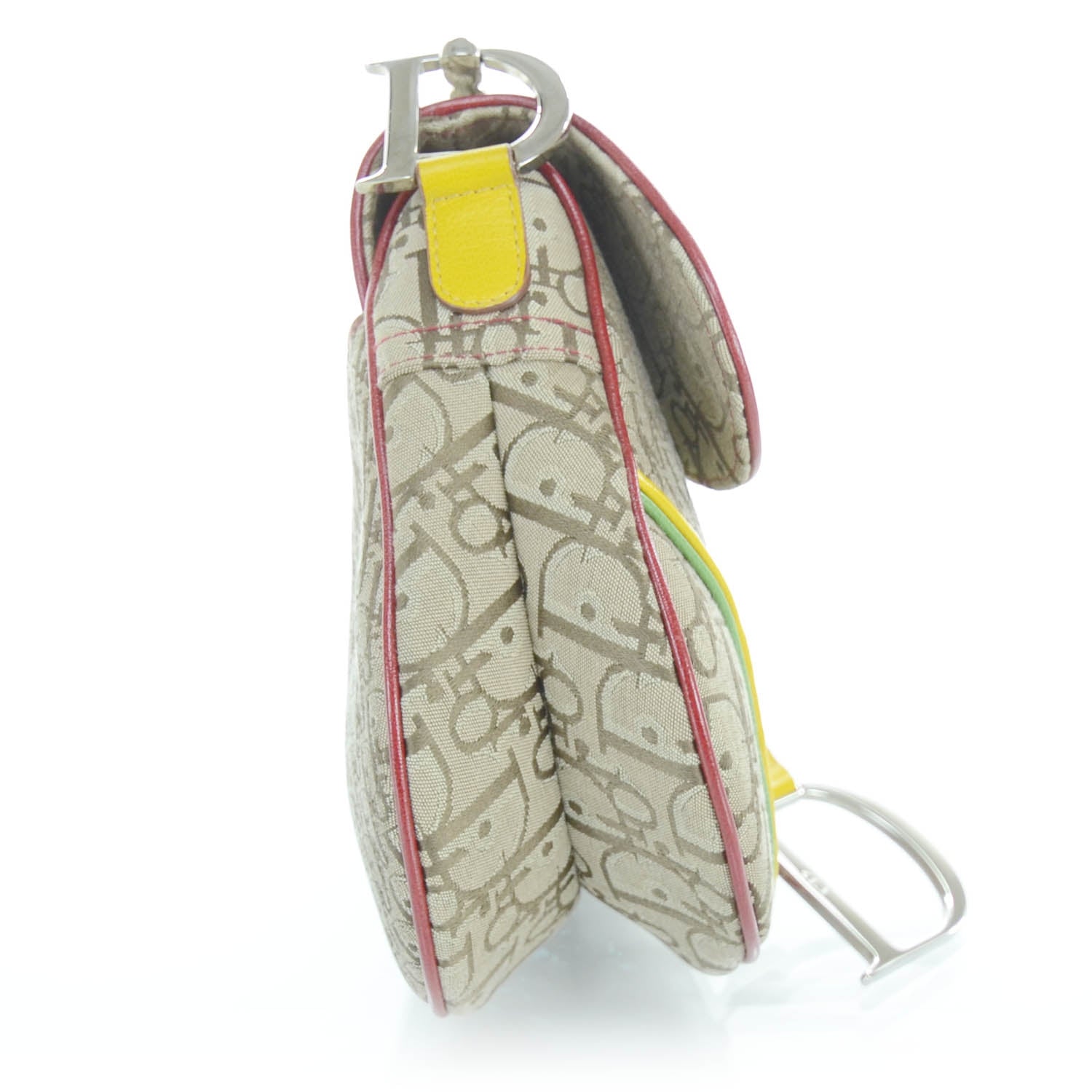 Christian Dior Monogram Rasta Saddle Bag Beige 6 of 12
