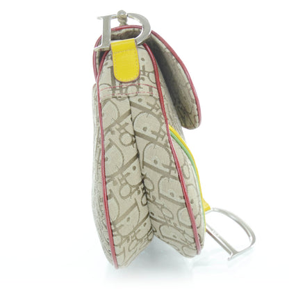 Christian Dior Monogram Rasta Saddle Bag Beige 6 of 12