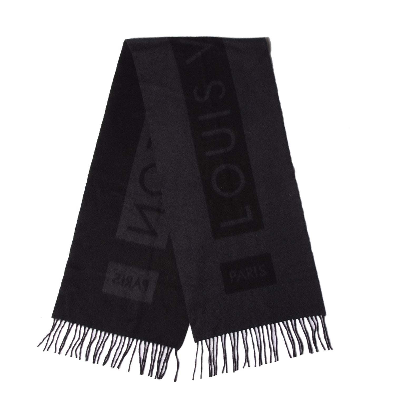 Louis Vuitton Cashmere Baroda Scarf Black 1 of 4