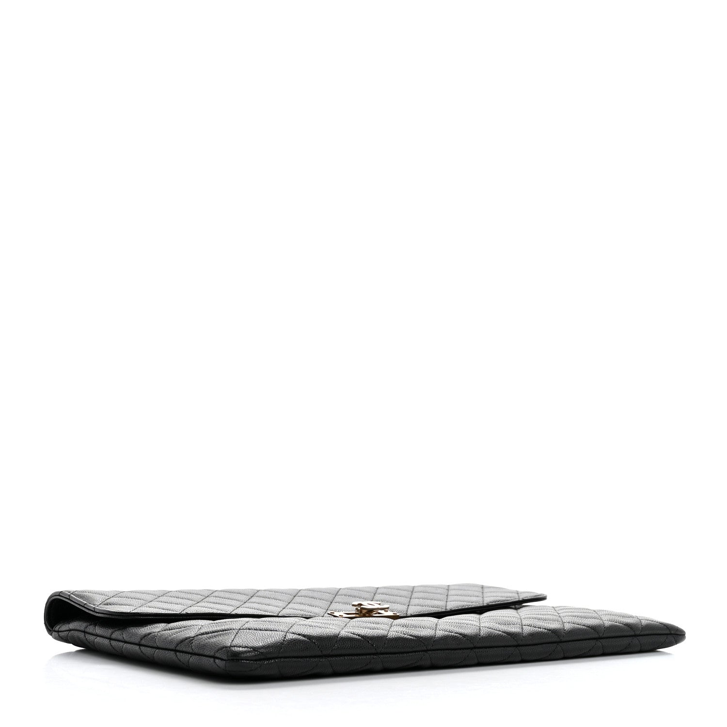 Chanel Caviar Quilted Large Golden Class Pouch Black 4 of 8