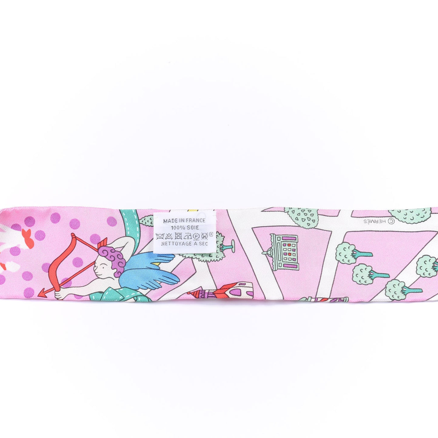 Silk Les Nouveaux Amoureux de Paris Twilly Rose Buvard White Vert