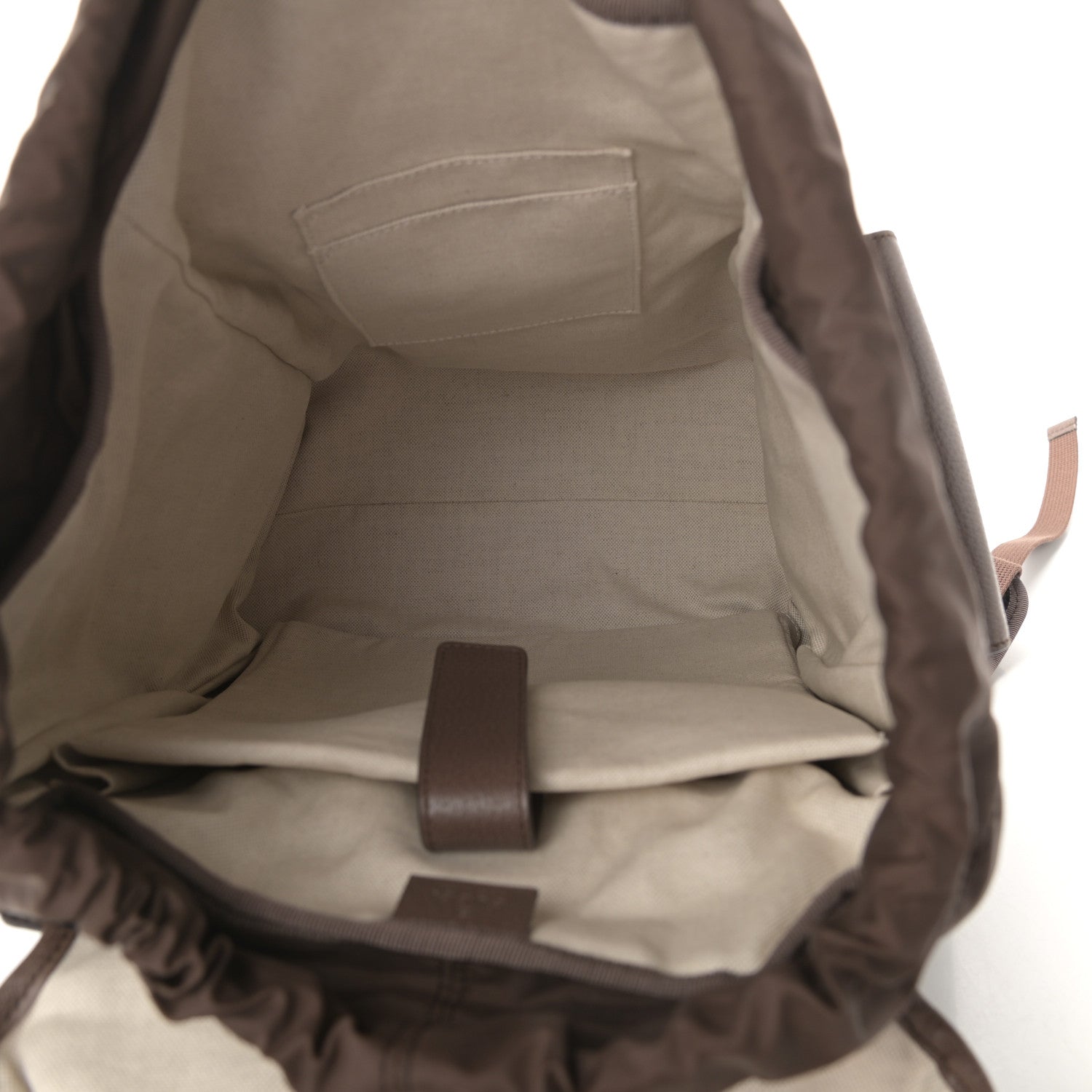 Gucci GG Supreme Monogram Medium Ophidia Double Buckle Backpack Brown 4 of 8